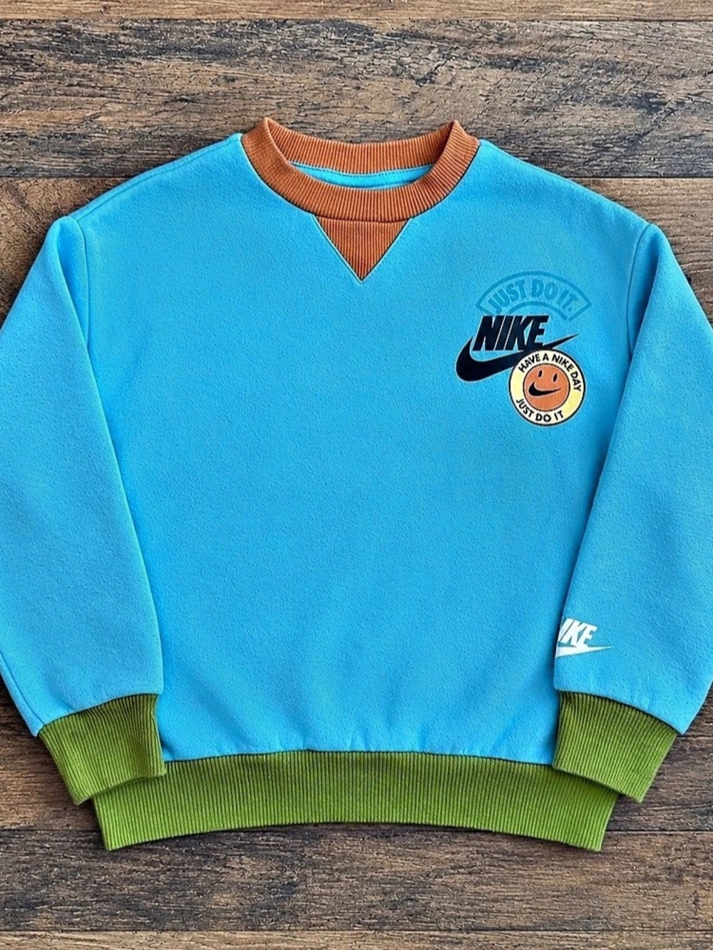 Nike Toddler 4 XS Have a Nike Day Colorblock Fleece Crewneck Sweatshirt